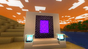 nether portal sunrise