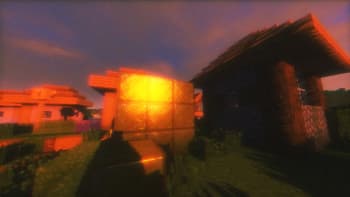 Childhood Summer  mode - Sun reflection on gold block